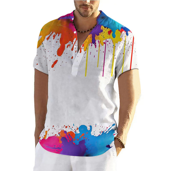 Playera Hombre Estampado Graffiti 3D Verano