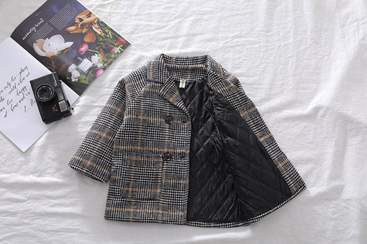 Abrigo Cuadrille Sólido para Niño Otoño Invierno - Image 24
