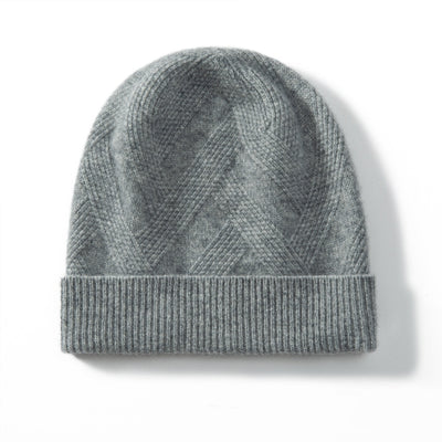 Gorro de Cachemira Pura para Mujer - Tejido Grueso con Diseño Retorcido - Image 9