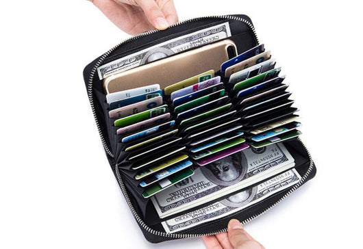 Billetera Larga de Cuero Genuino para Hombre con Protección RFID y 36 Compartimentos - Image 6