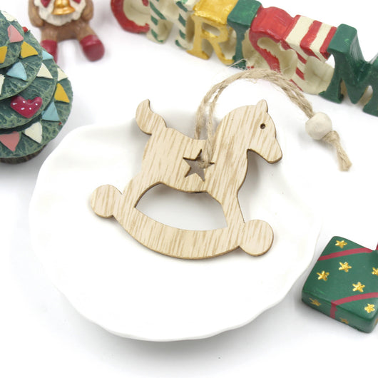 Adorno Navideño de Madera - Reno con Copo de Nieve - Image 4