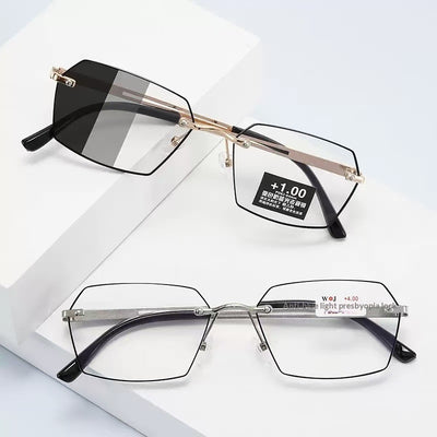 Gafas Bifocales para Hombre con Lentes Fotocromáticas sin Marco - Image 10