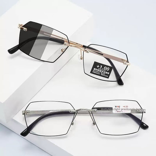 Gafas Bifocales para Hombre con Lentes Fotocromáticas sin Marco - Image 10
