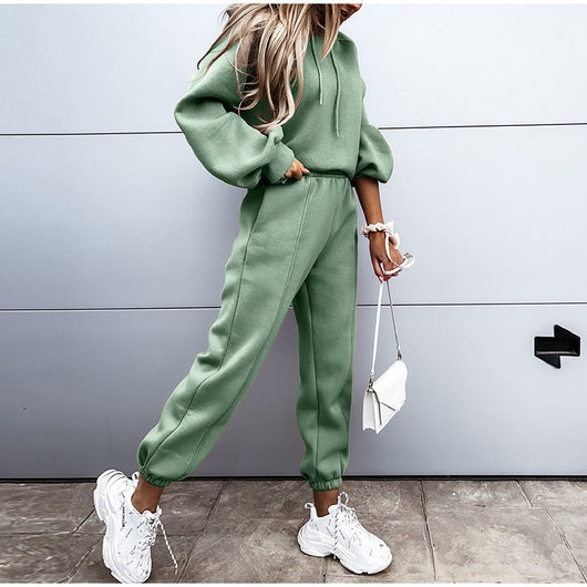 Conjunto Deportivo y Casual para Mujer con Sudadera con Capucha - Dos Piezas - Image 8