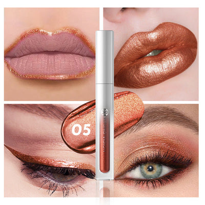 Paleta de 8 Colores: Sombras y Brillos Labiales Resistentes - Image 8