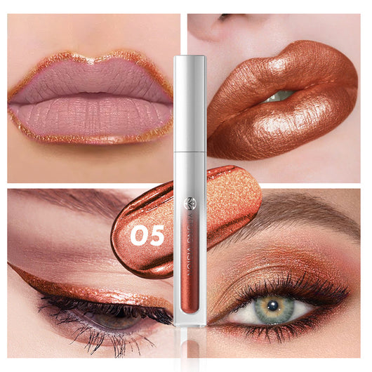Paleta de 8 Colores: Sombras y Brillos Labiales Resistentes - Image 8