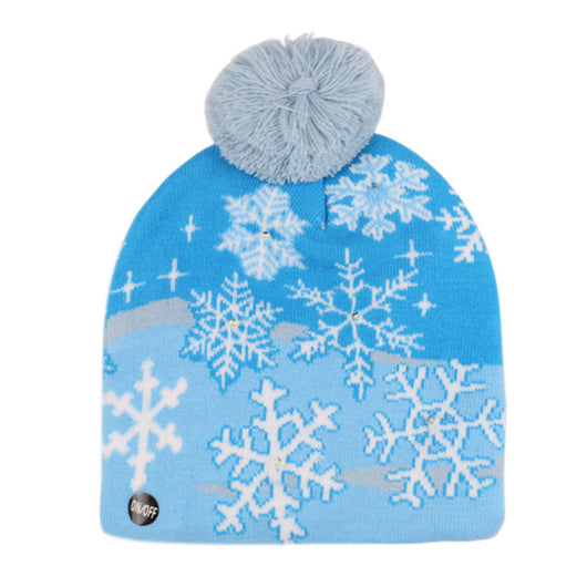 Gorro Navideño Tejido con Diseño de Reno y Muñeco de Nieve - Image 15