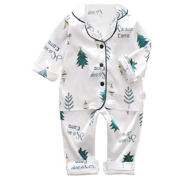 Pijama de Manga Larga Color Sólido para Otoño - Image 13