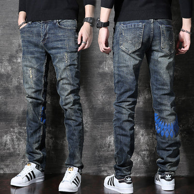 Pantalones Vaqueros Acolchados Retro Americano Premium - Image 3