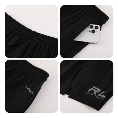 Pantalón de Entrenamiento Deportivo Reflectante Secado Rápido para Hombre - Image 3
