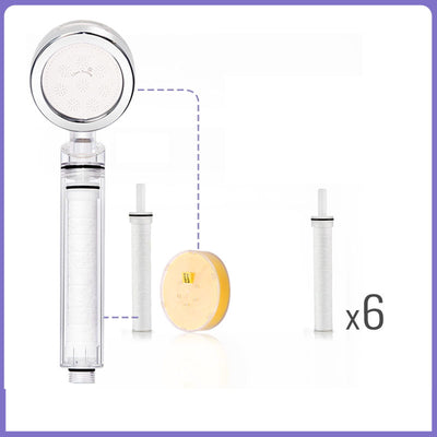 Cabezal de Ducha con Filtro Vitamina C y Desclorador de Agua Suave - Image 22