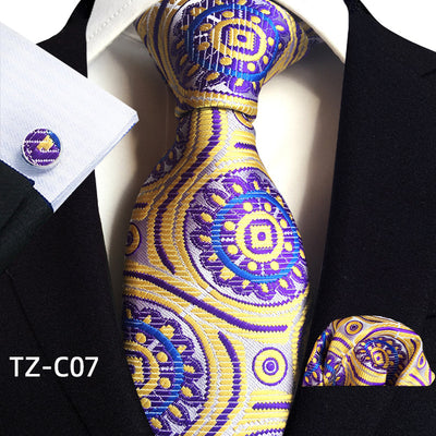 Traje de Tres Piezas Elegante para Hombre con Corbata, Pañuelo y Puños - Image 8