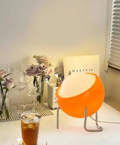 Lámpara de Mesa USB Estilo Crema Bauhaus con Pantalla de Vidrio para Dormitorio - Image 7