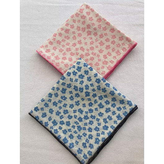 Pañuelo Artístico de Algodón y Lino - Estilo Coreano para Mujer - Image 14