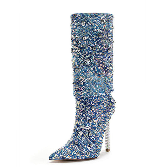 Botas de Tacón Puntiagudo Elegantes para Mujer
