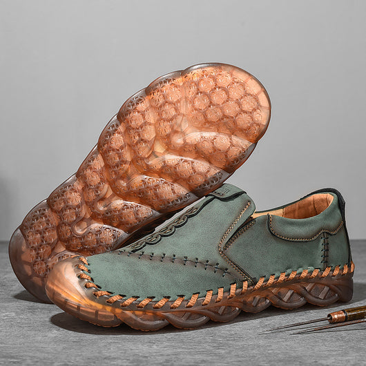 Zapatos Casuales de Cuero Artesanal Transpirable para Hombre - Image 3