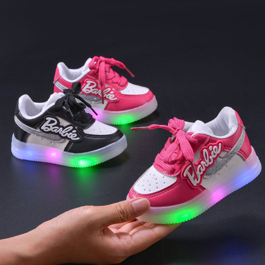 Zapatillas Casuales Infantiles con Suela Suave y Tablero Luminoso