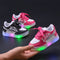 Zapatillas Casuales Infantiles con Suela Suave y Tablero Luminoso