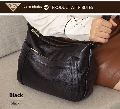 Bolso de Cuero Genuino de Gran Capacidad - Bolsa Madre Tipo Hombro - Image 17