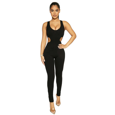 Jumpsuit Ajustado de Color Liso para Mujer - Image 3