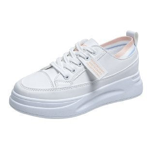 Zapatillas Deportivas Casual Altas Blancas para Mujer - Image 5
