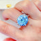 10 Karat Azul Moissanite Luxury Full Diamond Female Ring 10 Karat Moissanite Ring No 9