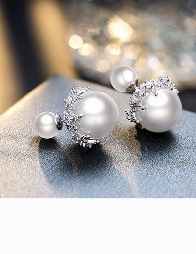 Aretes de Plata Esterlina con Perla Reversible - Image 11