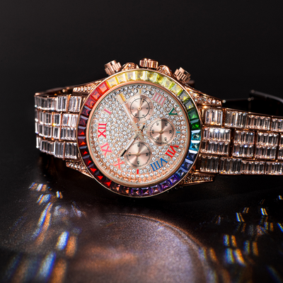 Reloj de Cuarzo Diamante Arcoíris Tres Ojos - Image 32