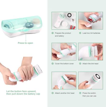 Cepillo Facial Eléctrico Impermeable para Limpieza Profunda - Image 5
