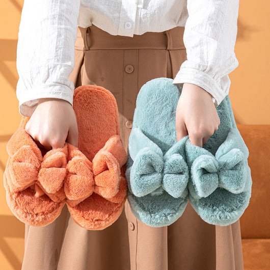 Pantuflas de Felpa con Moño - Comodidad Suave en Casa - Image 5
