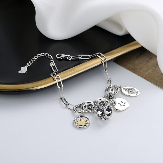 Pulsera de Plata Esterlina Estilo Industrial Pesado Ajustable - Image 5