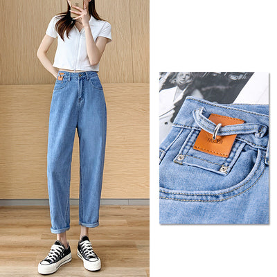 Pantalones Rectos Cintura Alta Slim Fit para Mujer - Image 8