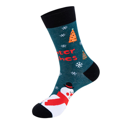 Medias Navideñas con Diseño de Papá Noel y Muñeco de Nieve - Image 26