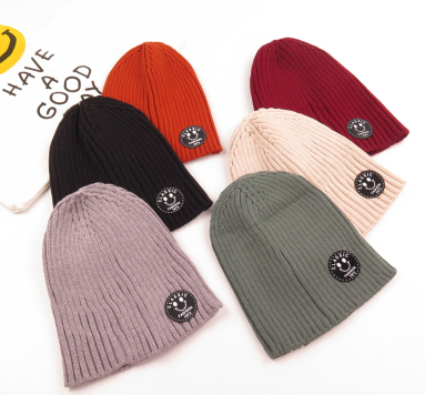 Gorro Infantil Unisex de Moda con Textura Acanalada