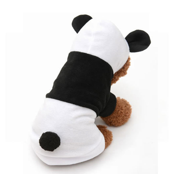Abrigo para Perro Panda Blanco y Negro - Ropa de Otoño e Invierno