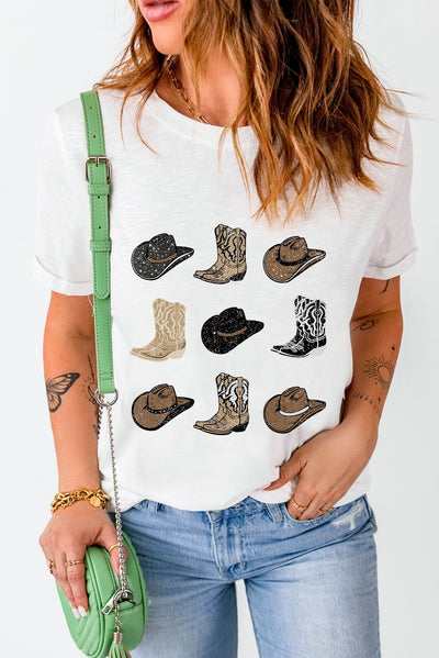 Camiseta Western Retro Denim para Conciertos Country - Image 28