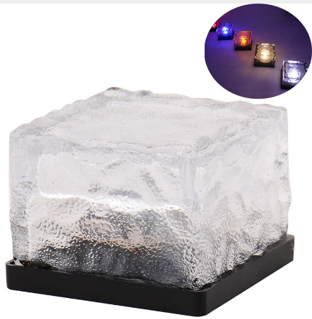 Lámpara Solar LED de Cristal para Jardín - Luz Decorativa Impermeable