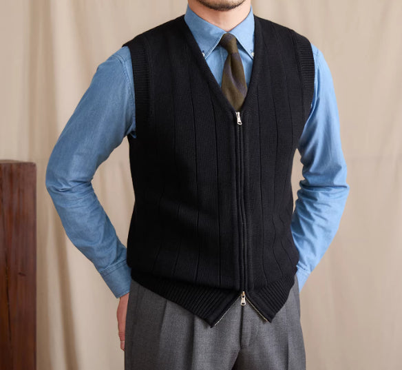 Chaleco Tejido Slim Fit Casual para Hombre