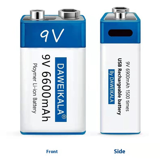 Batería de Litio Recargable 9V para Multímetro