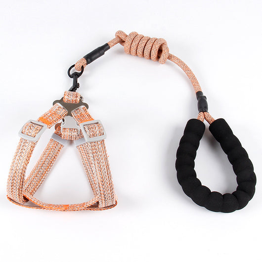 Correa de Pecho Nylon para Perro con Cadena Trenzada - Diseño Fashion - Image 5