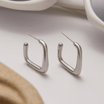 Aretes C Acero Inoxidable Lujo Europeo Minimalista - Image 21