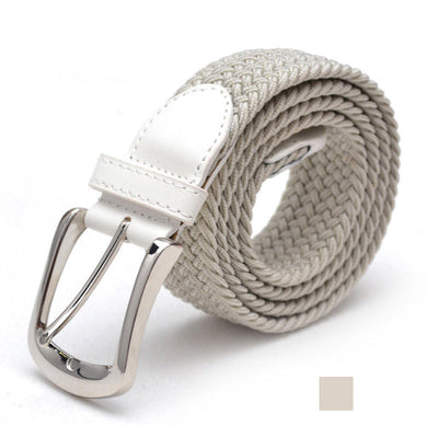 Cinturón Elástico Trenzado Unisex - Correa Extensible de Lona - Image 5