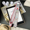 Silk Scarf Arm Bag Ribbon Thin Narrow Long Hair Band Decoration Small Scarf Sun