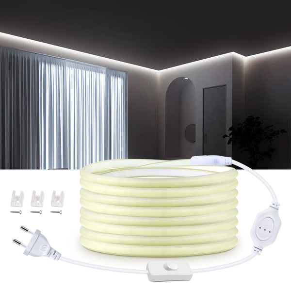 Cinta LED COB 220V Exterior Resistente al Agua para Decoración