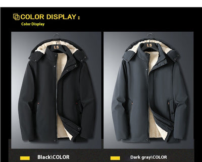 Chaqueta de Invierno para Hombre con Forro Grueso Tipo Borrego - Image 16