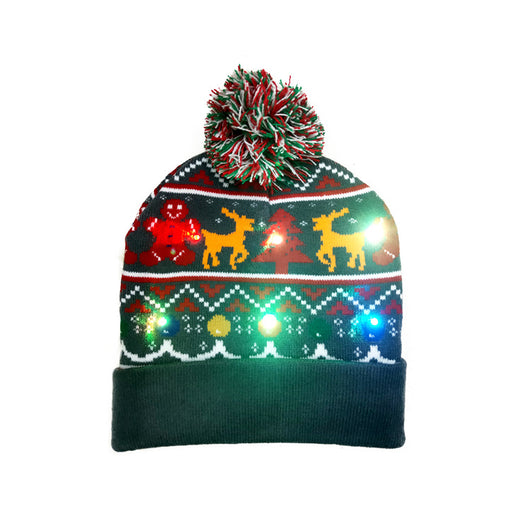 Gorro Navideño Tejido con Pompón Decorativo - Image 2