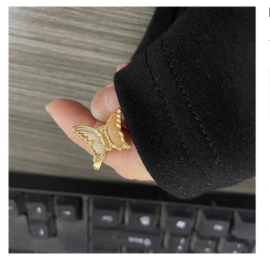 Anillo Giratorio Mariposa Dulce - Diseño Elegante y Versátil - Image 5