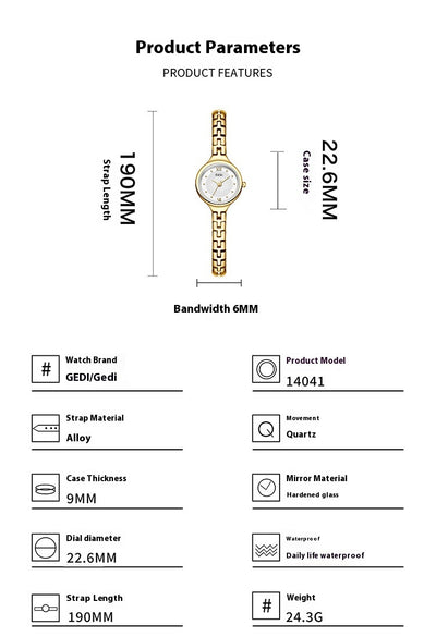 Reloj Elegante Resistente al Agua para Mujer - Diseño Minimalista Premium - Image 13