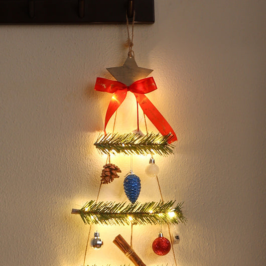 Árbol de Navidad Luminoso de Tela No Tejida para Ventanas y Puertas - Image 3