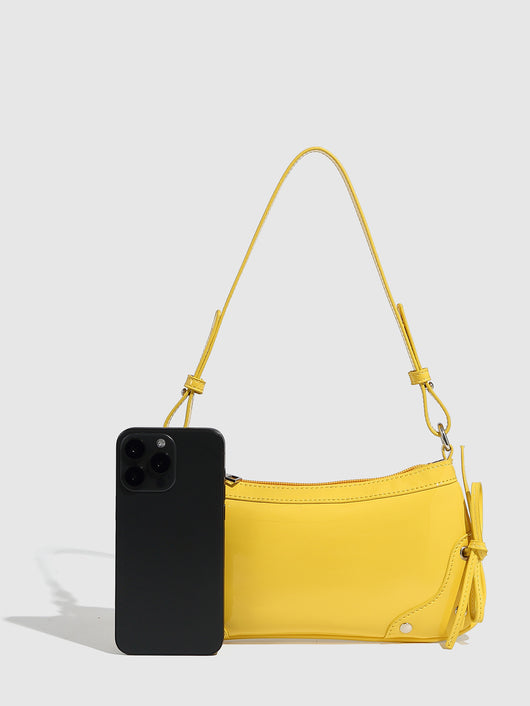 Bolso Bandolera Cuadrado Pequeño con Doble Moño - Diseño Minimalista Liso - Image 26